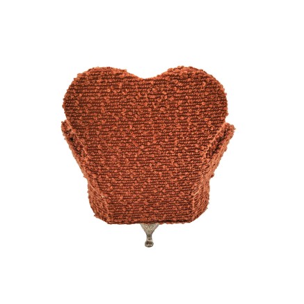 Scatola-Portagioie Versa Rosso Poliestere Metallo Specchio Legno MDF 1 2