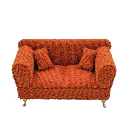 Boîte à bijoux Versa Rouge Polyester Métal Miroir Bois MDF 9,5 X 12