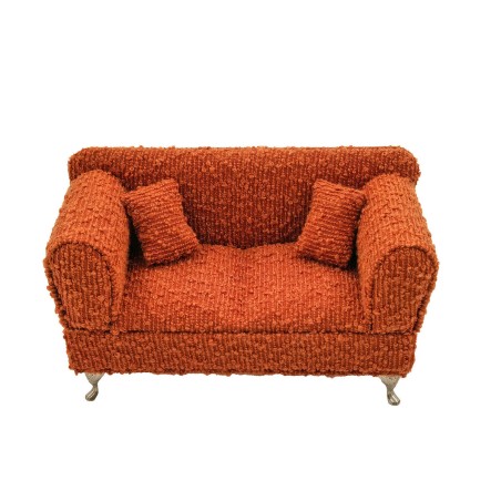 Boîte à bijoux Versa Rouge Polyester Métal Miroir Bois MDF 9,5 X 12