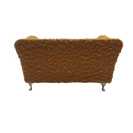 Boîte à bijoux Versa Moutarde Polyester Métal Miroir Bois MDF 9,5 X 2