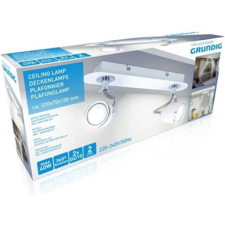 Ceiling Light Grundig 871125209961 White Metal 50 W 8 x 13 x 31 cm 360 2