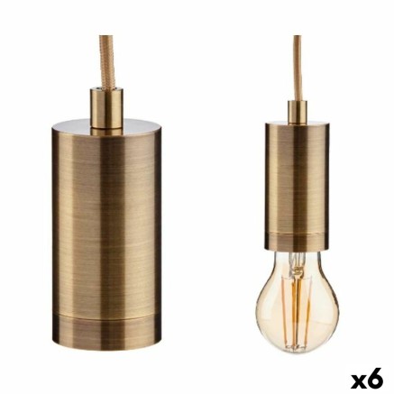 Lámpara de Techo Gift Decor WS-A004 WS-A004 Dorado 60 W (6 Unidades)