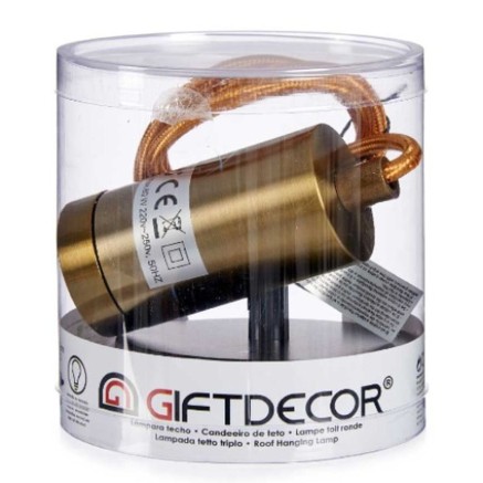 Lámpara de Techo Gift Decor WS-A004 WS-A004 Dorado 60 W (6 Unidades) 2
