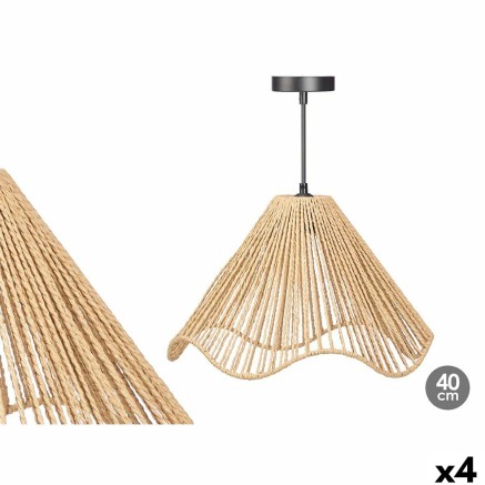 Lámpara de Techo Gift Decor 23B545C 23B545C Negro Natural Metal Papel