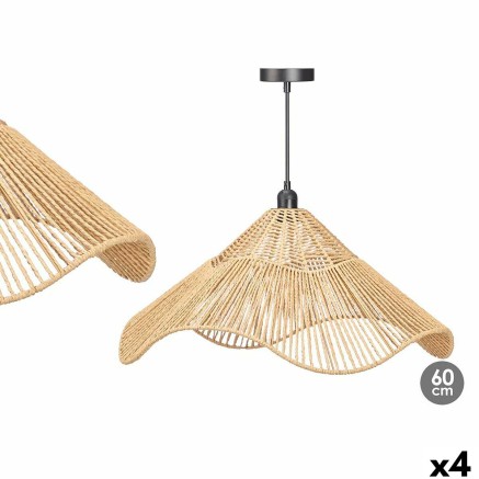 Ceiling Light Gift Decor 23B546 23B546 Black Natural Metal Paper 40 W
