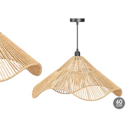 Deckenlampe Gift Decor 23B546 23B546 Schwarz natürlich Metall Papier 2
