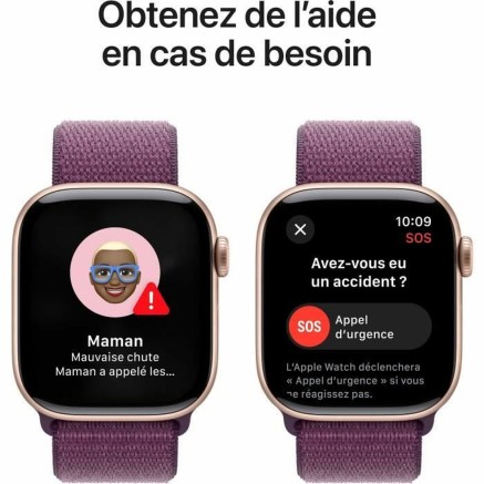 Montre intelligente Apple Violet Rose Or 2