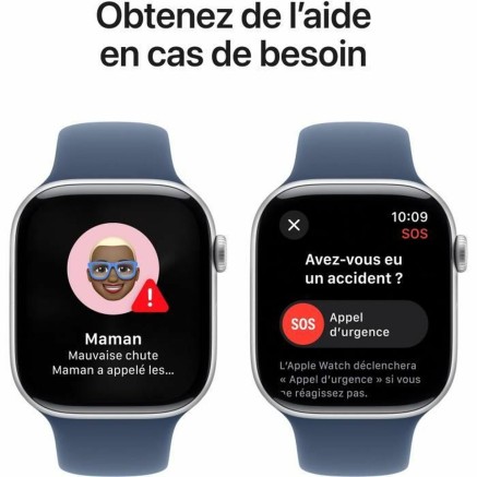 Montre intelligente Apple Watch Series 10 Bleu Argenté 46 mm 2