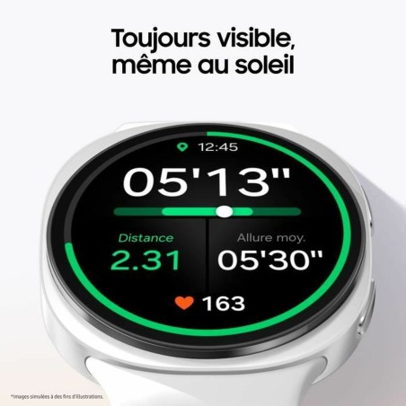 Smartwatch Samsung Watch8 Bianco Argentato 1,5" Ø 44 mm