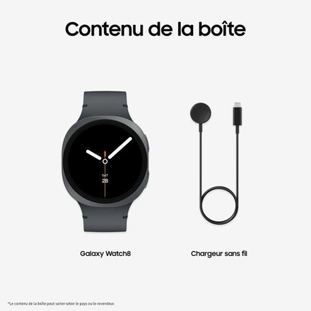 Smartwatch Samsung Watch8 Black Graphite 1,5" Ø 44 mm