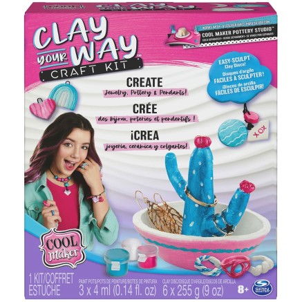 Kit Creación de Pulseras y Collares Spin Master Clay your way Plásti
