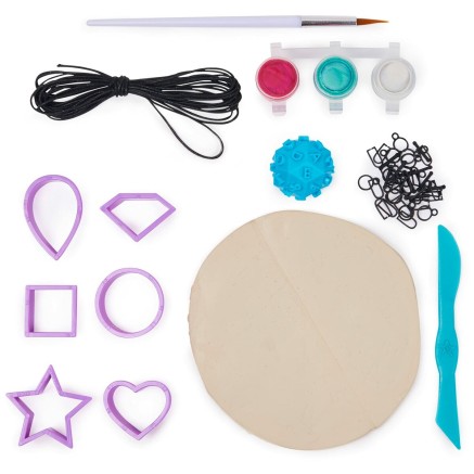 Kit per Creare Braccialetti e Collane Spin Master Clay your way Plasti 2