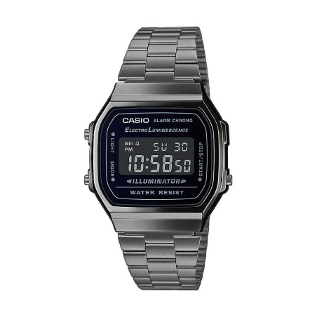 Orologio Uomo Casio A168WEGG-1BEF Nero Argentato (Ø 36 mm) (Ø 38 mm)