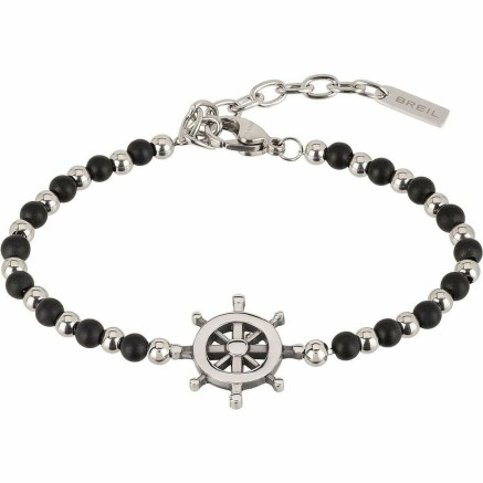 Pulsera Hombre Breil TJ2408 Plata de ley 925 Negro
