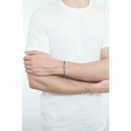 Pulsera Hombre Breil TJ2408 Plata de ley 925 Negro 2
