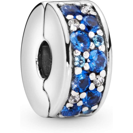 Damenperlen Pandora BLUE PAVE Blau Silberfarben