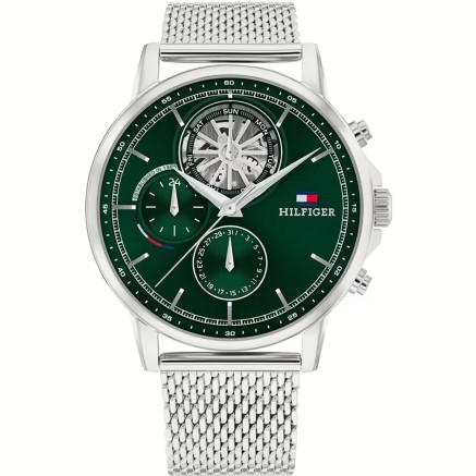 Orologio Uomo Tommy Hilfiger 1692157 Verde Argentato