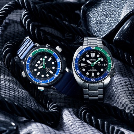 Horloge Heren Seiko SRPJ35K1 Zwart Zilverkleurig