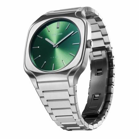 Orologio Uomo D1 Milano EDEN Verde Argentato (Ø 37 mm)