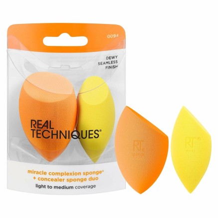 Esponja Facial Real Techniques MIRACLE COMPLEXION (2 Unidades)