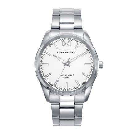Orologio Uomo Mark Maddox HM0150-07 Bianco Argentato