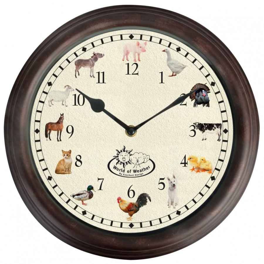 Esschert Design Horloge avec sons...