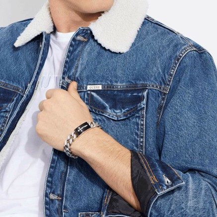 Men's Bracelet Guess JUMB04022JWSTBKS 2