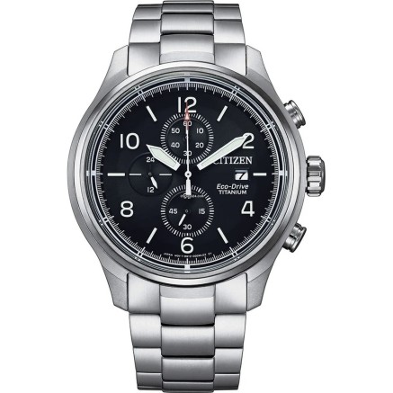 Orologio Uomo Citizen SUPER TITANIO 0810 ECO DRIVE Bianco Nero Argenta