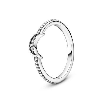 Ring Dames Pandora CRESCENT MOON BEADED - RING - SIZE 48