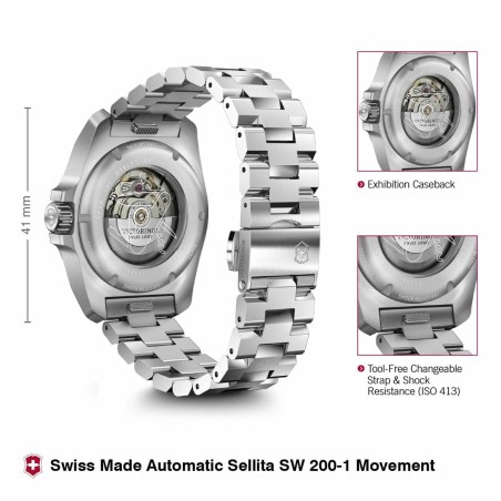 Horloge Heren Victorinox V242019 Zilverkleurig
