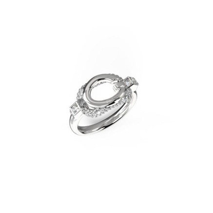 Damenring Guess JUBR04513JWRH56 Silberfarben 16