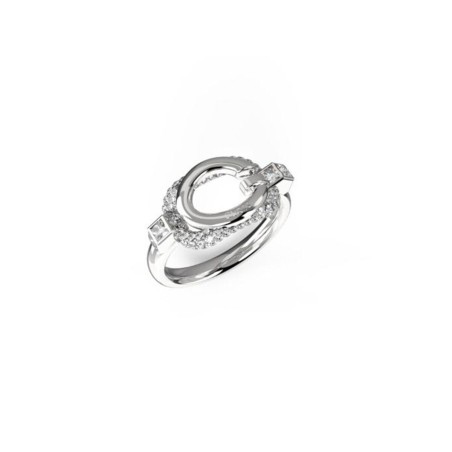 Damenring Guess JUBR04513JWRH56 Silberfarben 16