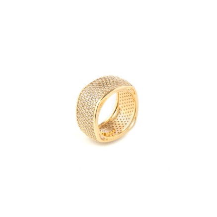 Anillo Mujer Guess JUBR04674JWYG58 18 Dorado