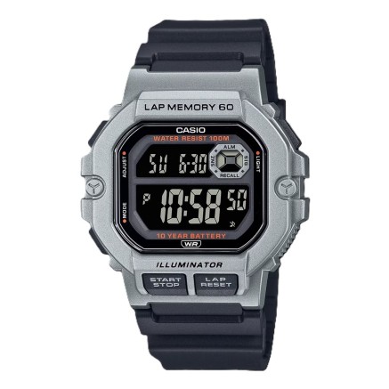 Horloge Heren Casio ILLUMINATOR Zwart (Ø 44,5 mm)