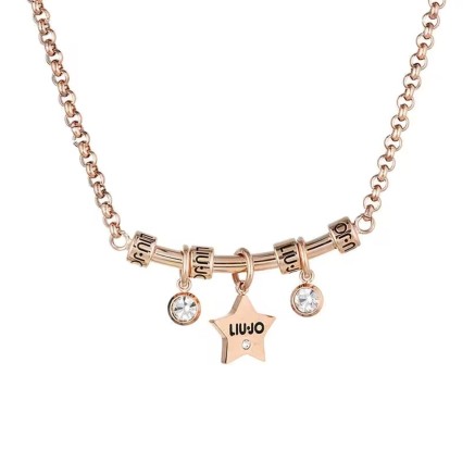 Pendentif Femme LIU JO LJ1773 Or rose