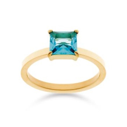 Anillo Mujer LIU JO LJ2437M14 14 Dorado Azul