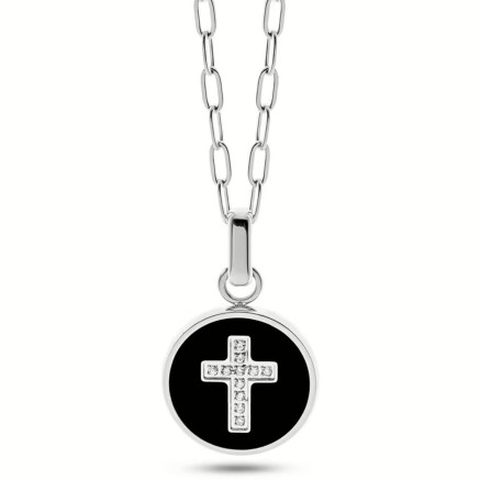 Colgante Hombre LIU JO MLJ448 Plateado Negro