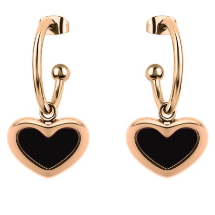 Pendientes Mujer LIU JO LJ2695 Oro Rosa Negro