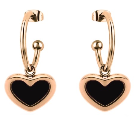 Pendientes Mujer LIU JO LJ2695 Oro Rosa Negro