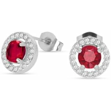 Pendientes Mujer LIU JO LJ2270 Plateado Rojo 2