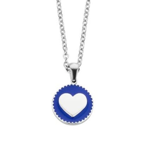 Damenanhänger CO88 Collection 8CN-26048 Silberfarben Blau