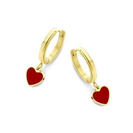 Pendientes Mujer CO88 Collection 8CE-70103 Dorado Rojo 2
