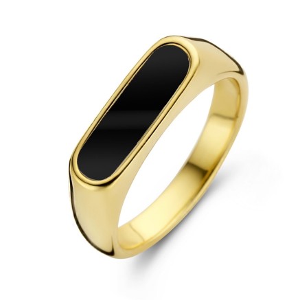 Damenring CO88 Collection 8CR-10035-50 Gold Schwarz 10