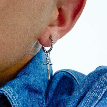 Earrings Radiant RH000194 Men Silver 1 Unit