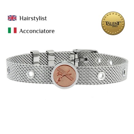 Unisex-Armreif Hairstylist Talent Jewels TJA-3-19-02-1-235 Silberfarbe 2