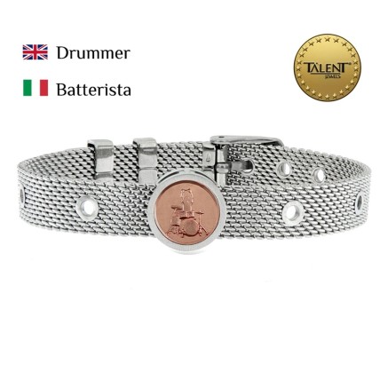 Unisex Bracelet Drummer Talent Jewels TJA-4-01-02-1-235 Silver 2