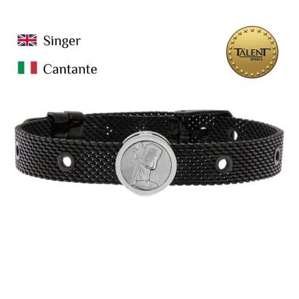 Unisex-Armreif Singer Talent Jewels TJA-4-02-03-2-235 Schwarz 2