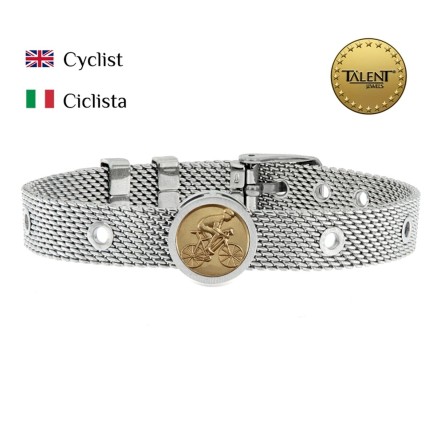 Bracciale Unisex Cyclist Talent Jewels TJA-1-01-01-1-235 Argentato 2
