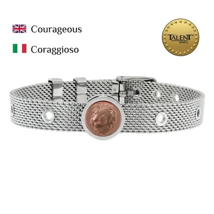 Unisex Bracelet Courageous Talent Jewels TJA-5-05-02-1-235 Silver 2