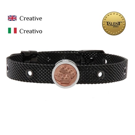 Bracelet Unisexe Creative Talent Jewels TJA-5-06-02-2-235 Noir 2